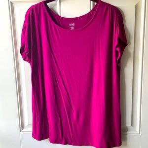 ANA short sleeved, split back blouse, Large